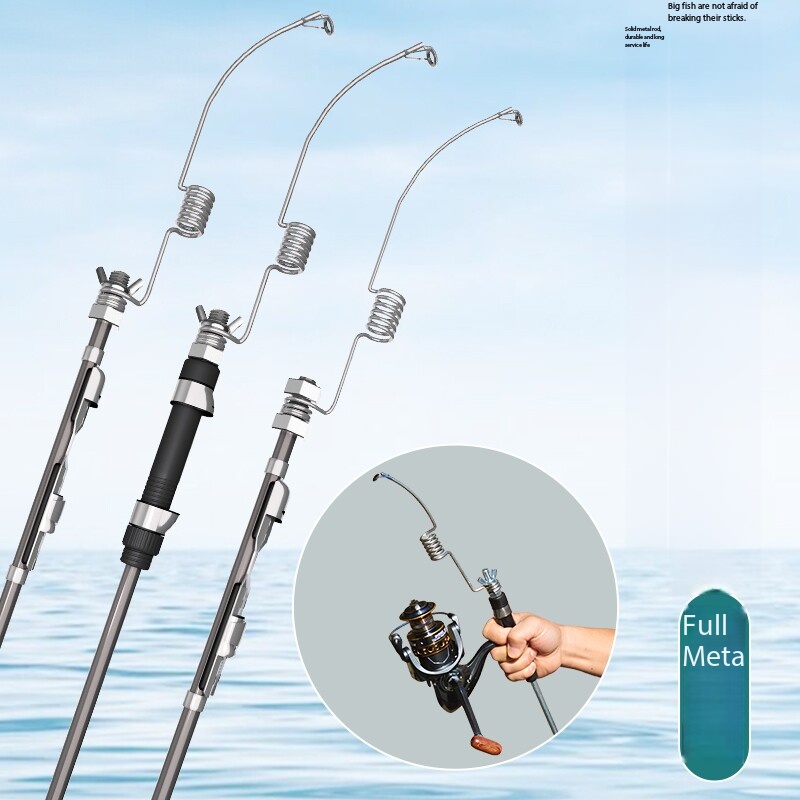 Ice Fishing Reel - Пружинная удочка, миниатюрная портативная цельная металлическая