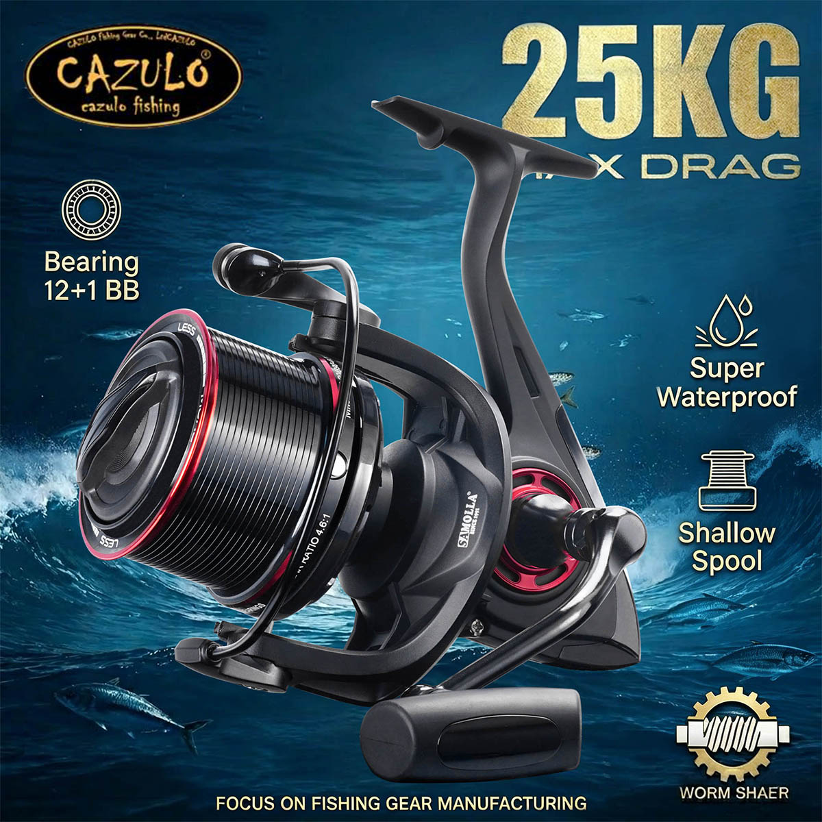 Спиннинговая катушка CAZULO дл – обзор и цена Reel Drag Knob