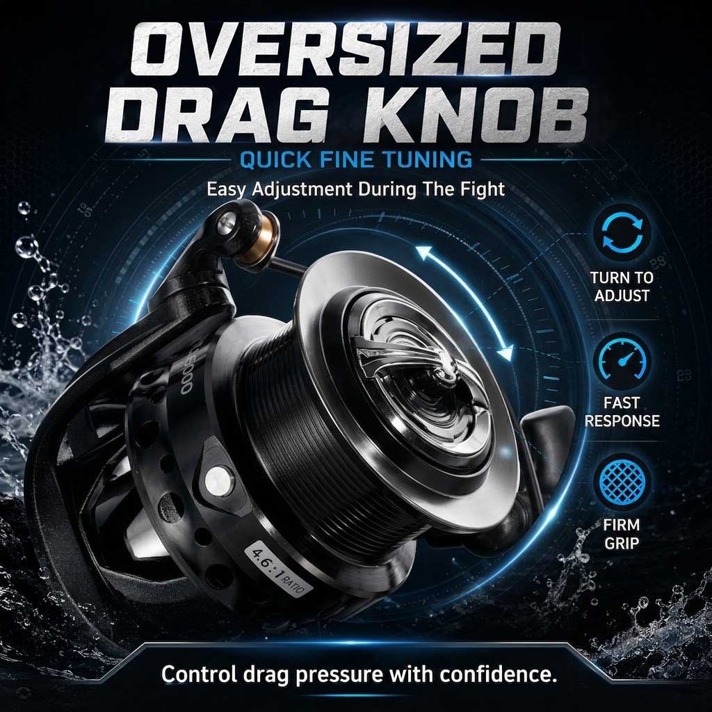 Катушка для спиннинга SAMOLLA  – обзор и цена Reel Drag Knob